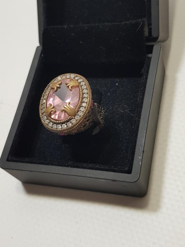 AMETİST TAŞLI GÜMÜŞ HÜRREM YÜZÜĞÜ