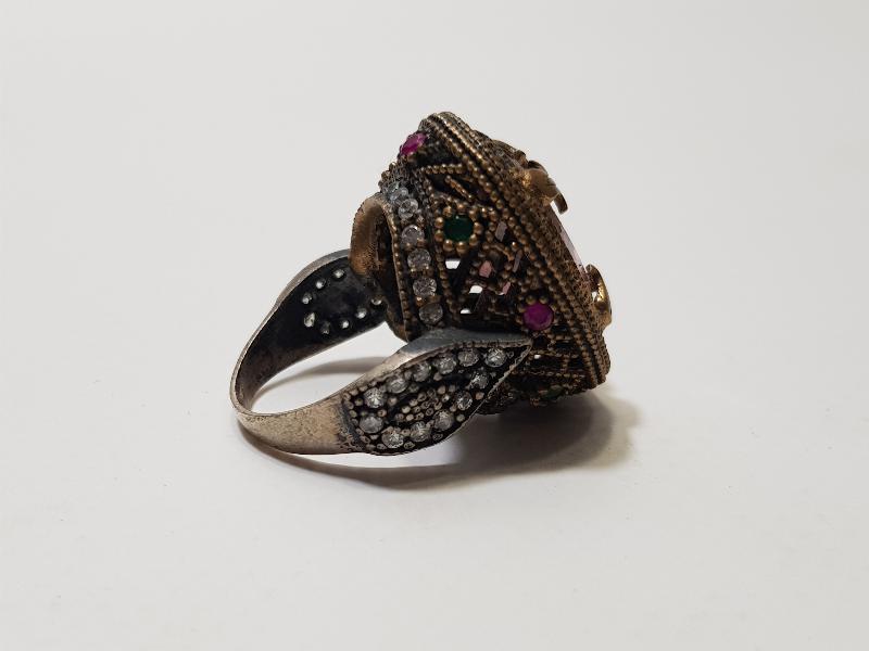 AMETİST TAŞLI GÜMÜŞ HÜRREM YÜZÜĞÜ