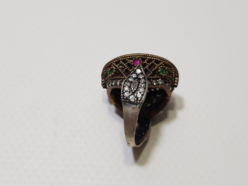 AMETİST TAŞLI GÜMÜŞ HÜRREM YÜZÜĞÜ