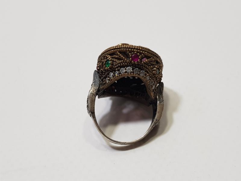 AMETİST TAŞLI GÜMÜŞ HÜRREM YÜZÜĞÜ