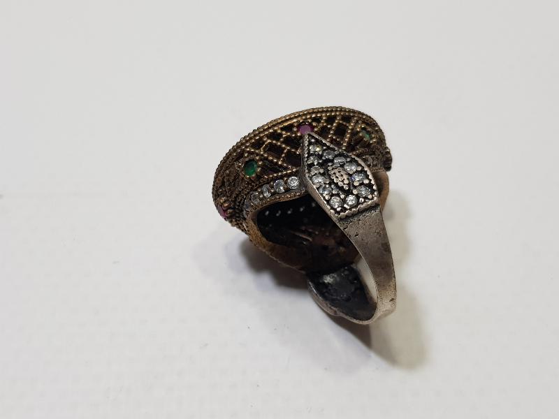 AMETİST TAŞLI GÜMÜŞ HÜRREM YÜZÜĞÜ