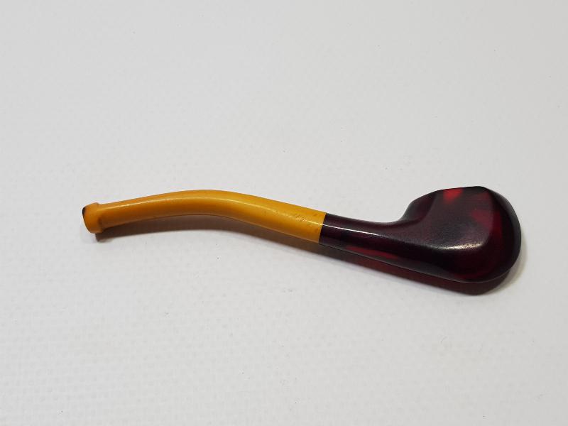 ANTİKA SIKMA KEHRİBAR VE KATALİN PİPO FORMLU AĞIZLIK