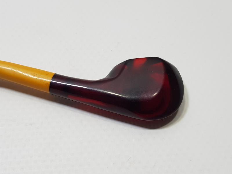 ANTİKA SIKMA KEHRİBAR VE KATALİN PİPO FORMLU AĞIZLIK