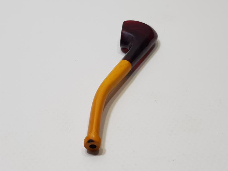 ANTİKA SIKMA KEHRİBAR VE KATALİN PİPO FORMLU AĞIZLIK