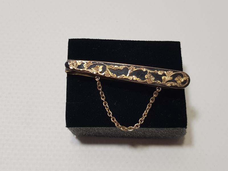 OLTU TAŞLI ANTİKA ALTIN KRAVAT İĞNESİ