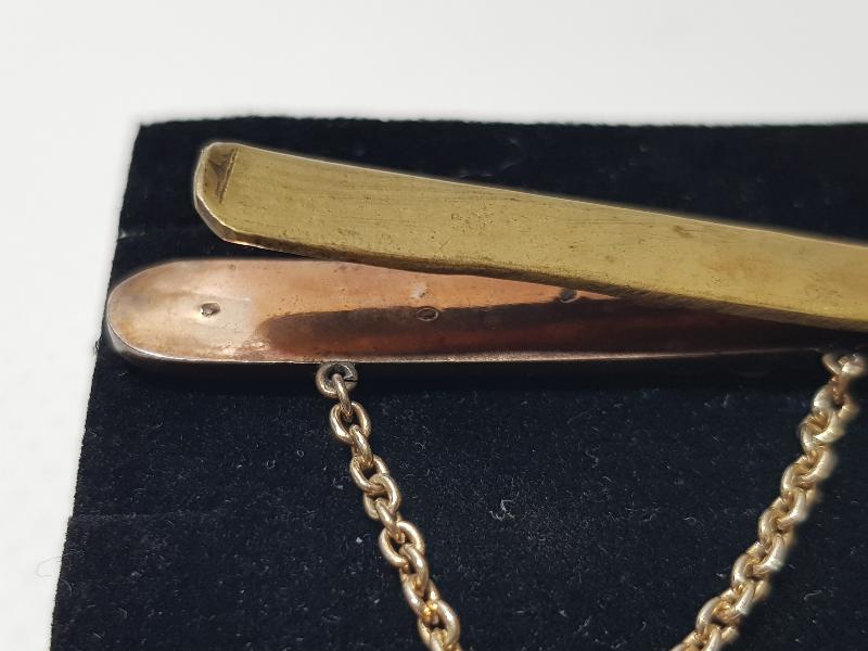 OLTU TAŞLI ANTİKA ALTIN KRAVAT İĞNESİ