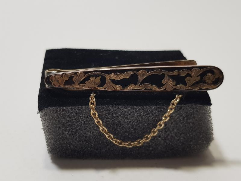 OLTU TAŞLI ANTİKA ALTIN KRAVAT İĞNESİ