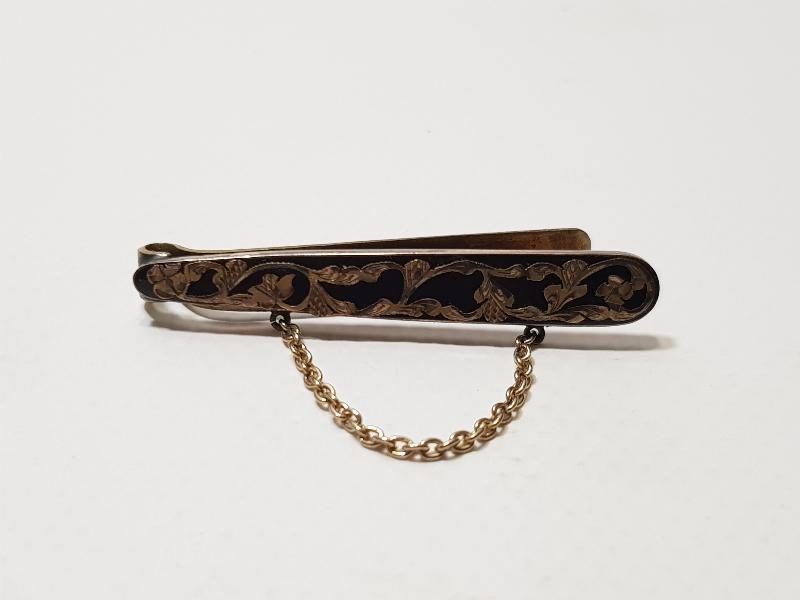 OLTU TAŞLI ANTİKA ALTIN KRAVAT İĞNESİ