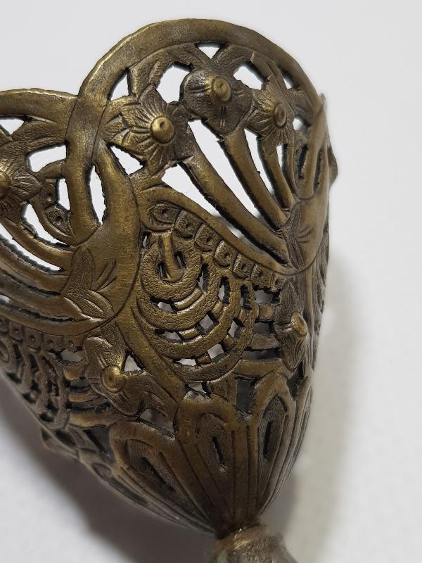 OSMANLI DÖNEMİ SÜLEYMANİYE İŞİ KIL TESTERE İŞÇİLİKLİ KAHVE FİNCANI ZARFI