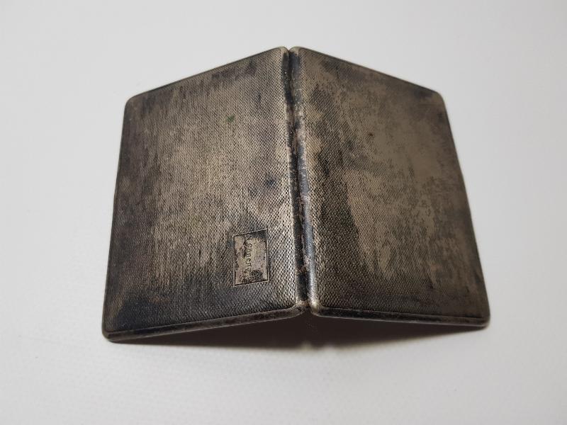 ANTİKA GÜMÜŞ KAPLAMA TÜTÜN TABAKASI