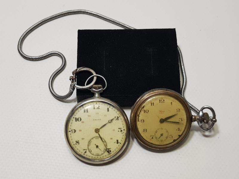 İKİ ADET ANTİKA CEP SAATİ