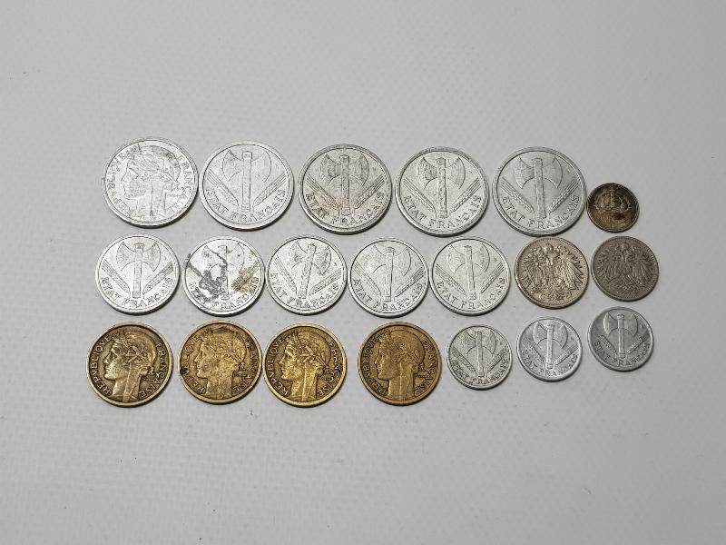 20 ADET ANTİKA YABANCI PARA