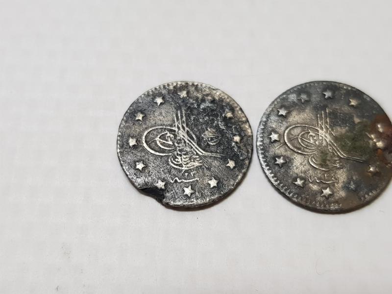 SULTAN ABDÜLMECİT DÖNEMİ 2 ADET GÜMÜŞ 1 KURUŞ