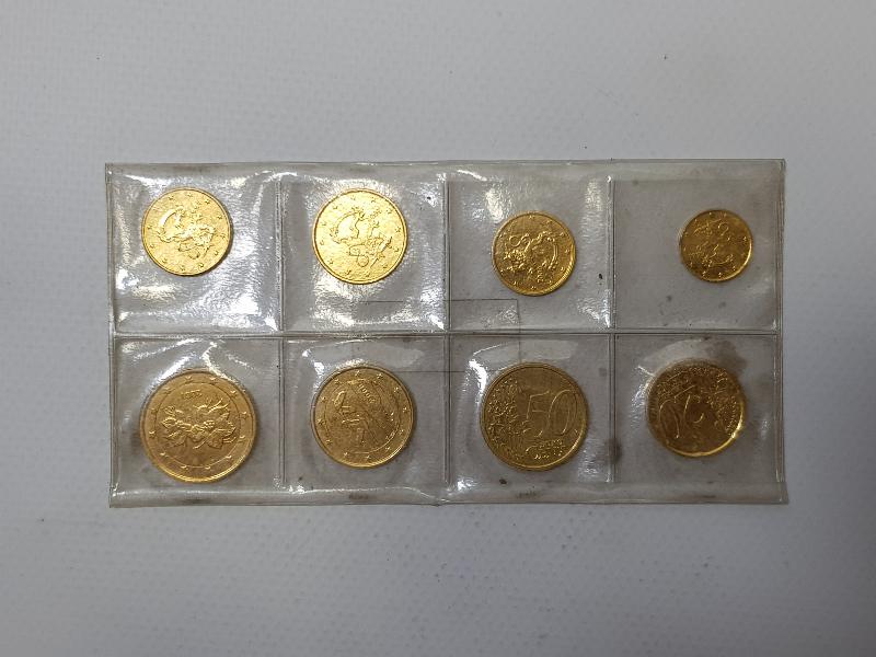 1999-2002 ALTIN KAPLAMA EURO HATIRA PARA SETİ