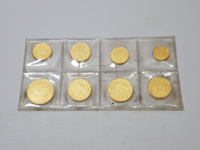 1999-2002 ALTIN KAPLAMA EURO HATIRA PARA SETİ