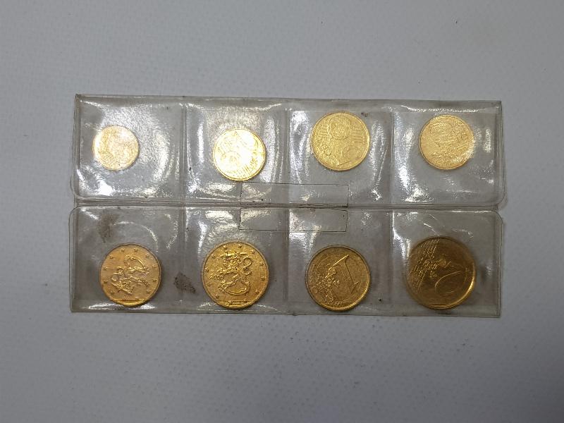 1999-2002 ALTIN KAPLAMA EURO HATIRA PARA SETİ