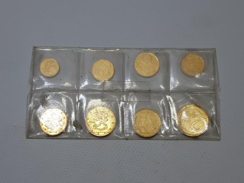 1999-2002 ALTIN KAPLAMA EURO HATIRA PARA SETİ