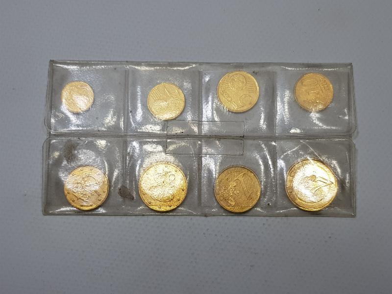 1999-2002 ALTIN KAPLAMA EURO HATIRA PARA SETİ