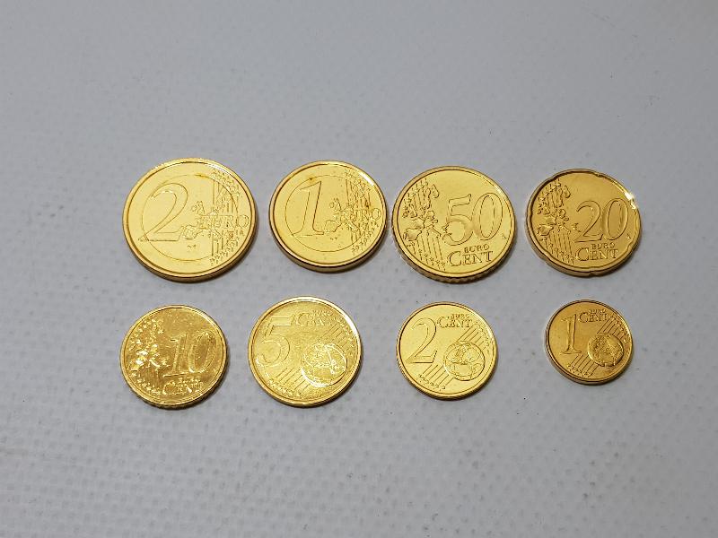 1999-2002 ALTIN KAPLAMA EURO HATIRA PARA SETİ