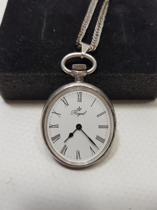 ANTİKA GÜMÜŞ KOLYE SAAT