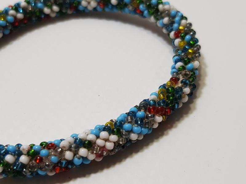 OSMANLI DÖNEMİ BONCUK İŞLEME ÇOCUK BİLEZİĞİ