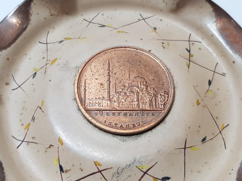 İSTANBUL SÜLEYMANİYE CAMİ GÖRSELLİ BAKIR DUVAR TABAĞI