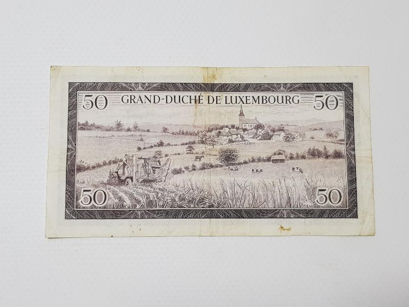 1961 LUKSEMBURG 50 FRANK KAĞIT PARA