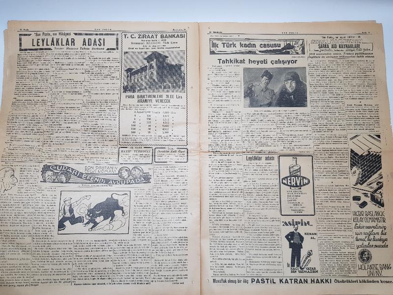 20 KASIM 1938 SON POSTA GAZETESİ - ATATÜRK'ÜN VEFAT HABERLERİ