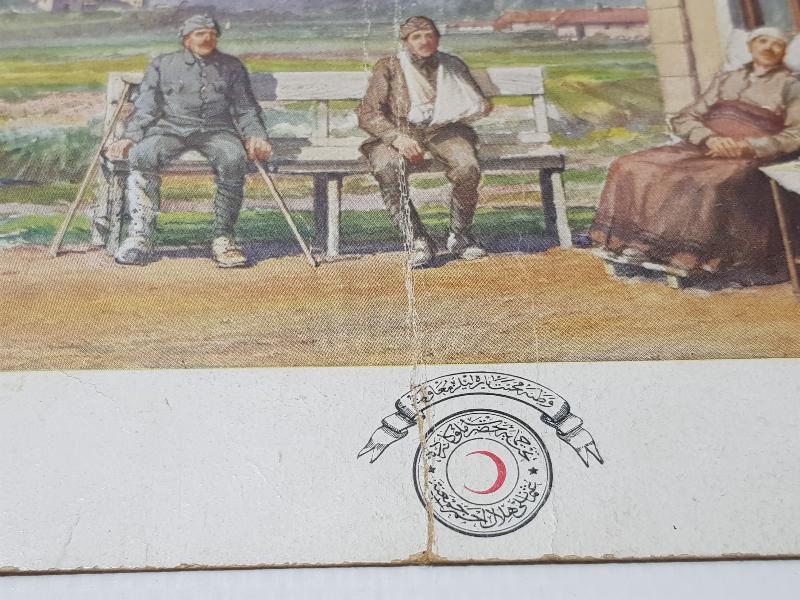 1. DÜNYA SAVAŞI ÇOK NADİR HİLAL İ AHMER KARTPOSTAL