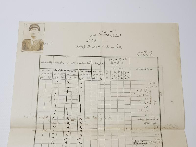 OSMANLICA ÜSKÜDAR ERKEK LİSESİ DİPLOMA