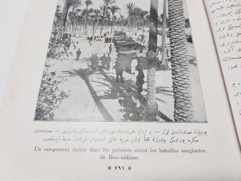 1911 TRABLUSGARB SAVAŞI KONULU ÇOK NADİR RESİMLİ KİTAP MECMUASI