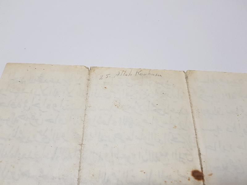 OSMANLI DÖNEMİ EL YAZMA CUMA HUTBESİ