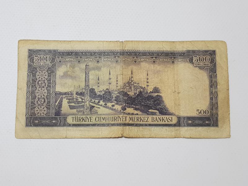 5. EMİSYON 500 LİRA KAĞIT PARA