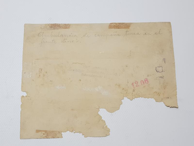 1. DÜNYA SAVAŞI SİNA CEPHESİ'NDE YARALI TÜRK ASKERİNİN HASTANEYE NAKLİ