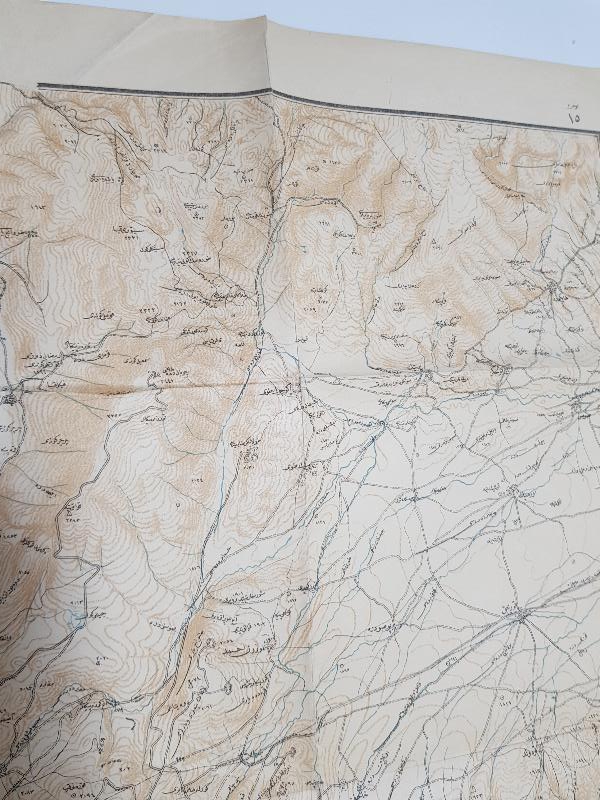 1. DÜNYA SAVAŞI KAFKASYA CEPHESİ OSMANLICA ERZURUM VE CİVARI HARİTASI