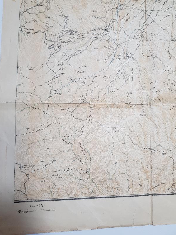 1. DÜNYA SAVAŞI KAFKASYA CEPHESİ OSMANLICA ERZURUM VE CİVARI HARİTASI