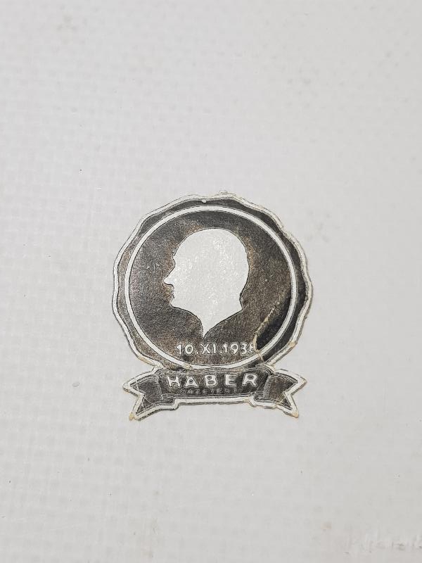 10 KASIM 1938 ATATÜRK'ÜN VEFAT GÜNÜ TAKILAN YAKA KARTI