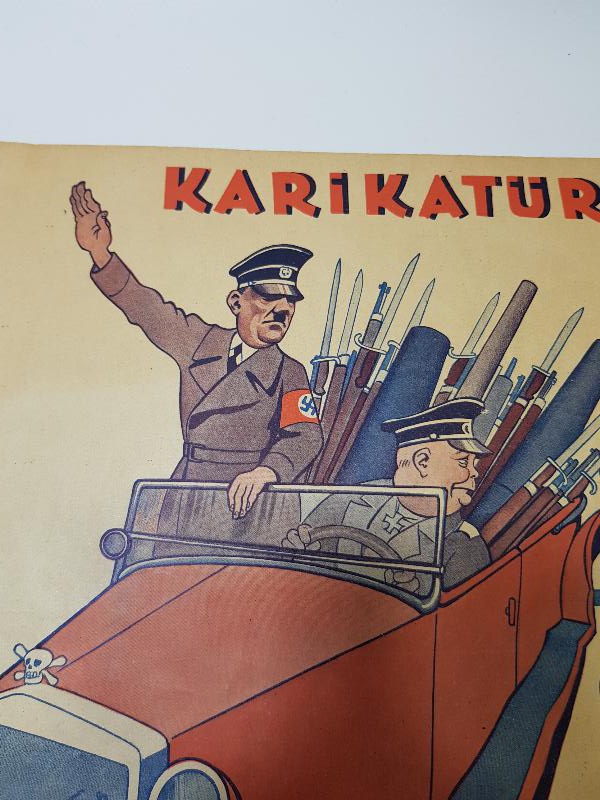 2. DÜNYA SAVAŞI 1939 HİTLER KAPAKLI KARİKATÜR DERGİSİ