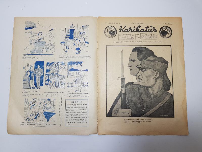 2. DÜNYA SAVAŞI 1939 HİTLER KAPAKLI KARİKATÜR DERGİSİ