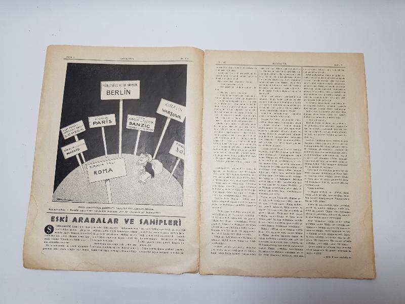 2. DÜNYA SAVAŞI 1939 HİTLER KAPAKLI KARİKATÜR DERGİSİ