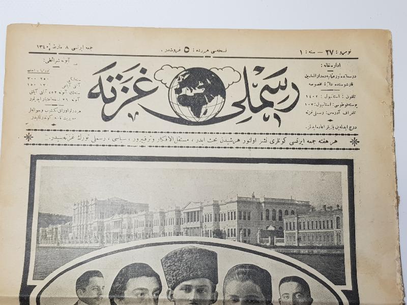 8 MART 1924 TARİHLİ RESİMLİ GAZETE