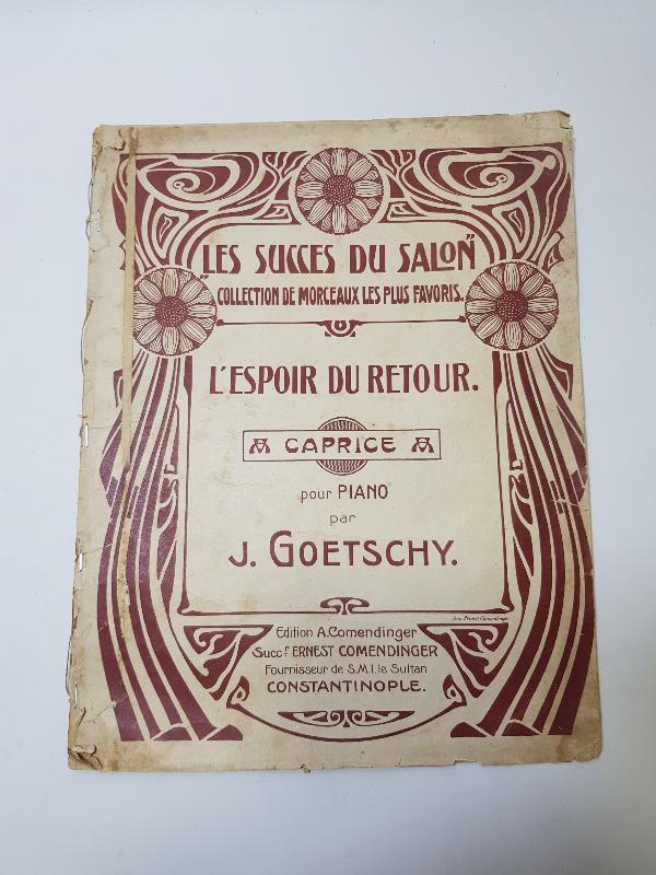 CONSTANTİNOPLE : OSMANLI DÖNEMİ PİYANO ŞARKI NOTALARI