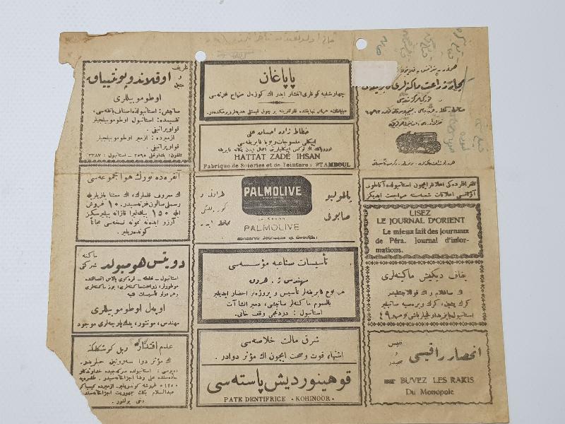 CUMHURİYET İLK DÖNEM OSMANLICA TELGRAF