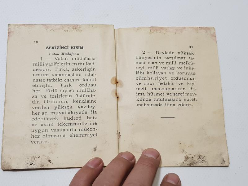 1931 CUMHURİYET HALK FIRKASI PROGRAMI