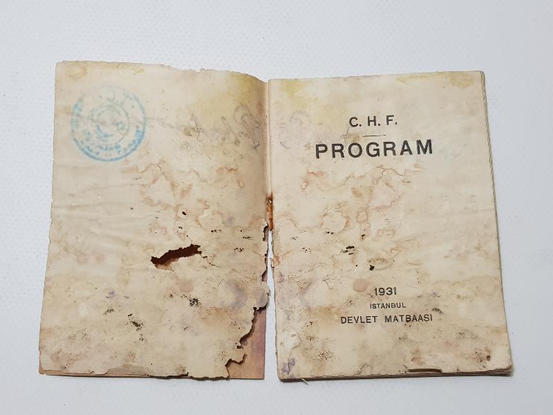 1931 CUMHURİYET HALK FIRKASI PROGRAMI