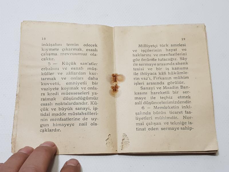 1931 CUMHURİYET HALK FIRKASI PROGRAMI