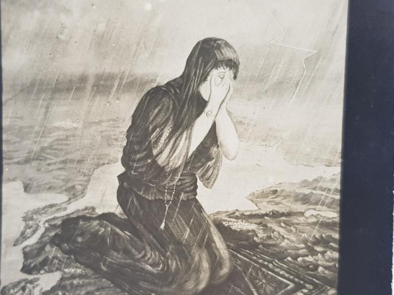 KURTULUŞ SAVAŞI DÖNEMİ AMAN YARAB! YAZILI PROPAGANDA KARTPOSTAL