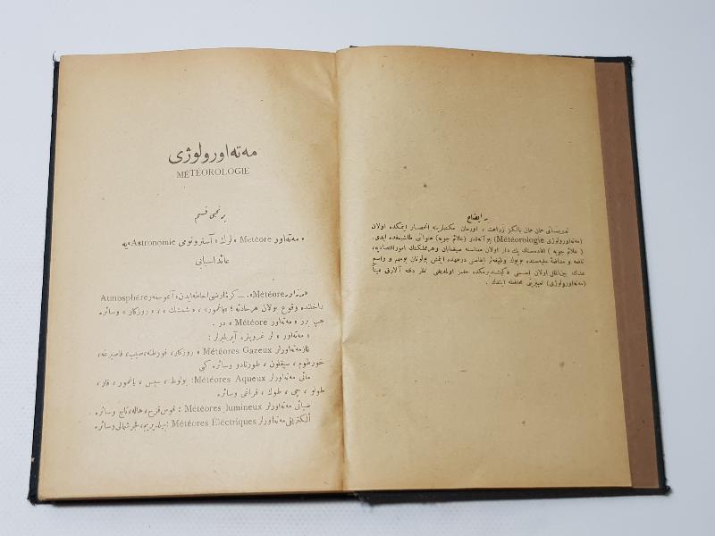 OSMANLICA KİTAP: METEOROLOJİ