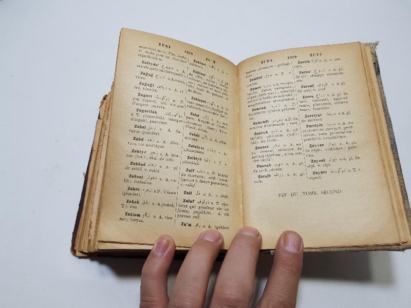 OSMANLI DÖNEMİ TÜRKÇE FRANSIZCA SÖZLÜK