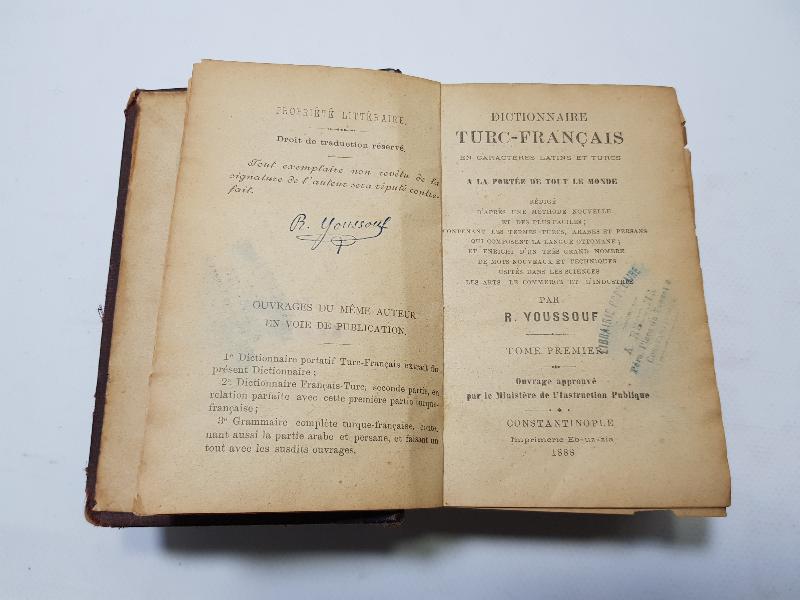 OSMANLI DÖNEMİ TÜRKÇE FRANSIZCA SÖZLÜK